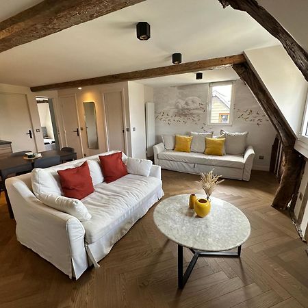 Appartement Les Hirondelles Honfleur Bagian luar foto