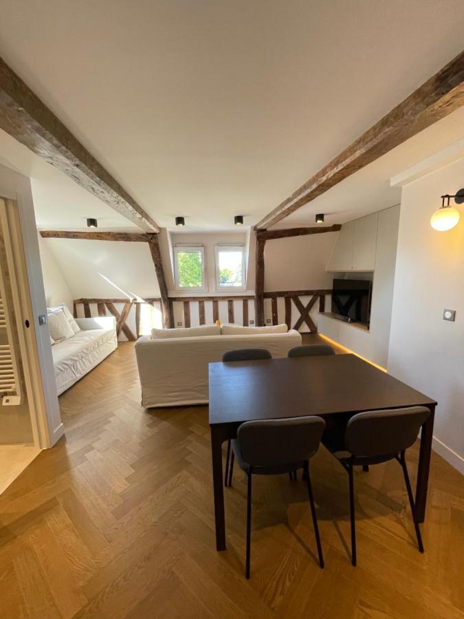 Appartement Les Hirondelles Honfleur Bagian luar foto