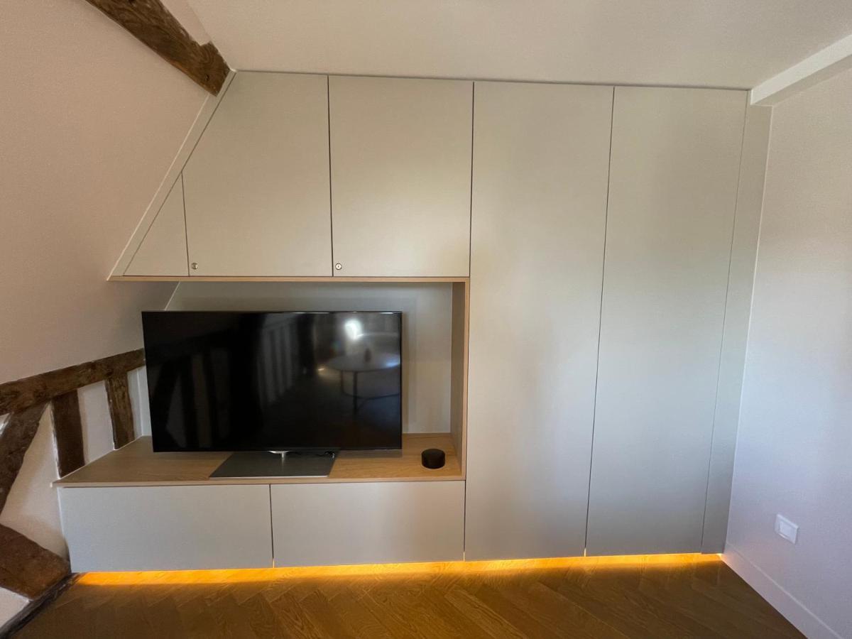 Appartement Les Hirondelles Honfleur Bagian luar foto