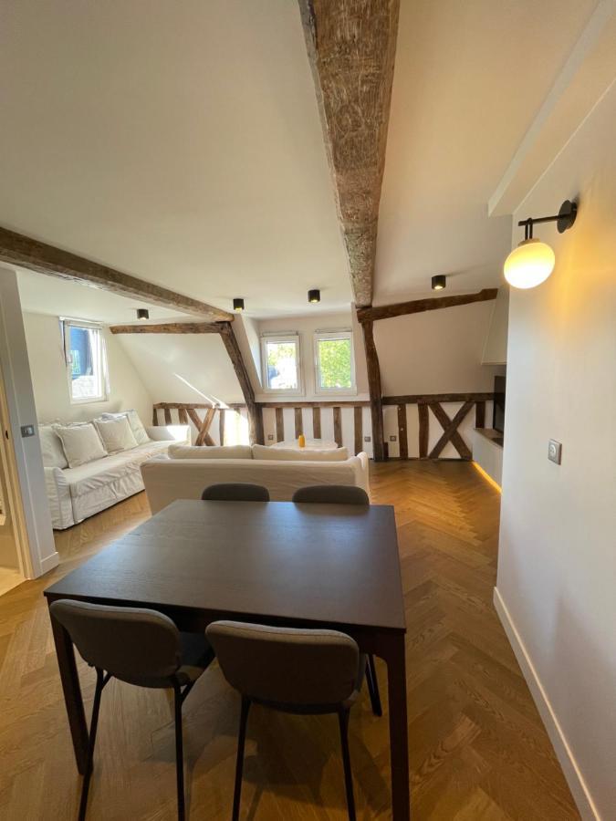 Appartement Les Hirondelles Honfleur Bagian luar foto