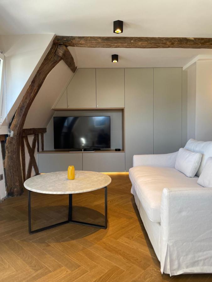 Appartement Les Hirondelles Honfleur Bagian luar foto