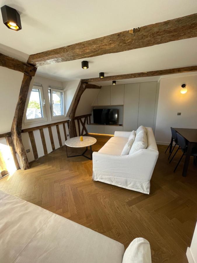 Appartement Les Hirondelles Honfleur Bagian luar foto