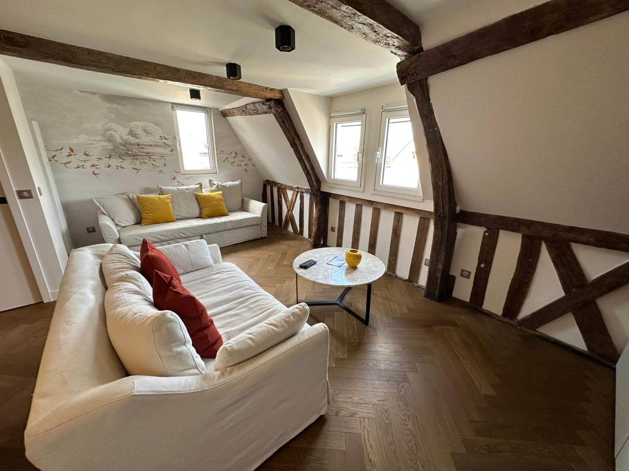 Appartement Les Hirondelles Honfleur Bagian luar foto