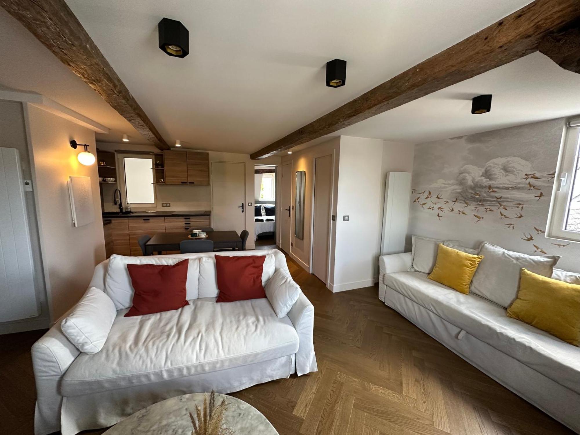 Appartement Les Hirondelles Honfleur Bagian luar foto